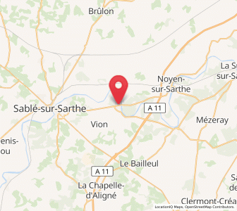 Map of Parcé-sur-Sarthe, Pays de la Loire