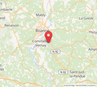 Map of Parigny, Auvergne-Rhône-Alpes