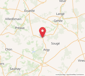 Map of Pellevoisin, Centre