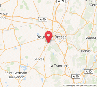 Map of Péronnas, Auvergne-Rhône-Alpes
