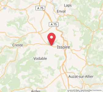 Map of Perrier, Auvergne-Rhône-Alpes