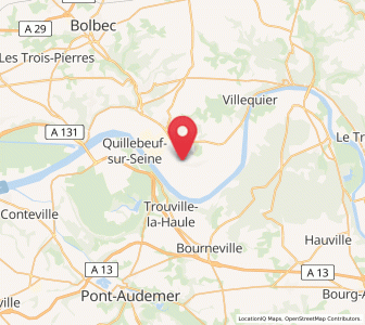 Map of Petiville, Normandy
