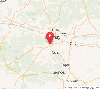 Map of Pierry, Grand Est