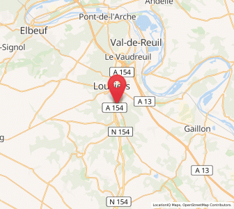 Map of Pinterville, Normandy