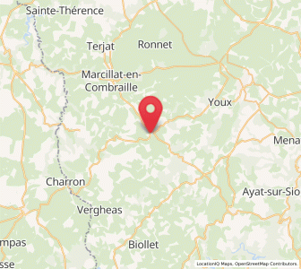 Map of Pionsat, Auvergne-Rhône-Alpes