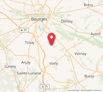 Map of Plaimpied-Givaudins, Centre