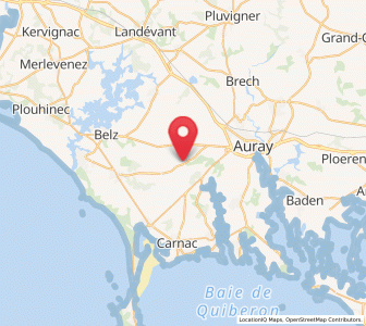 Map of Ploemel, Brittany