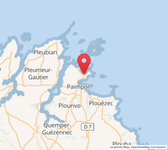 Map of Ploubazlanec, Brittany