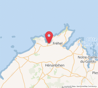 Map of Plurien, Brittany