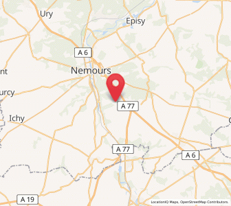 Map of Poligny, Île-de-France