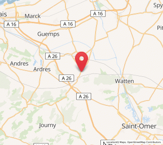 Map of Polincove, Hauts-de-France