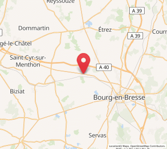 Map of Polliat, Auvergne-Rhône-Alpes