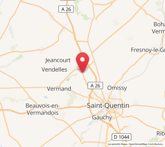 Map of Pontru, Hauts-de-France