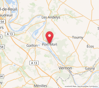 Map of Port-Mort, Normandy
