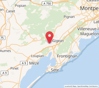 Map of Poussan, Occitanie