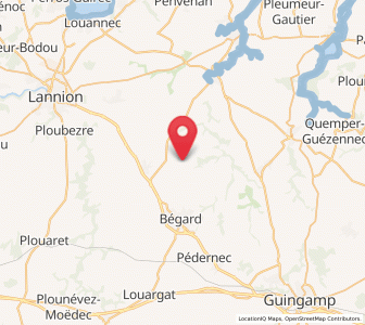 Map of Prat, Brittany