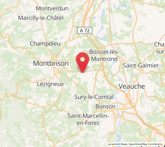 Map of Précieux, Auvergne-Rhône-Alpes