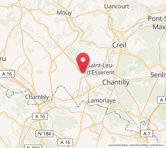 Map of Précy-sur-Oise, Hauts-de-France