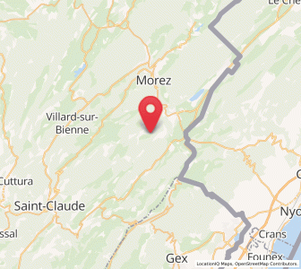Map of Prémanon, Bourgogne-Franche-Comté