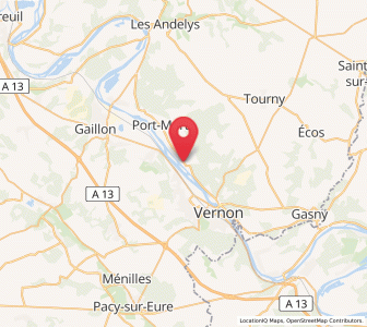 Map of Pressagny-l'Orgueilleux, Normandy