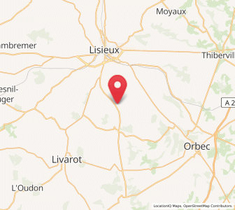 Map of Prêtreville, Normandy