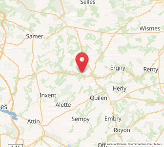 Map of Preures, Hauts-de-France