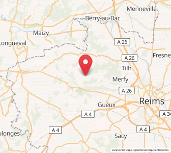 Map of Prouilly, Grand Est