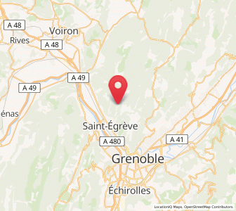 Map of Proveysieux, Auvergne-Rhône-Alpes