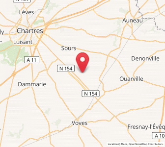 Map of Prunay-le-Gillon, Centre