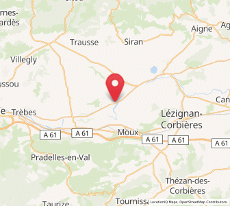 Map of Puichéric, Occitanie