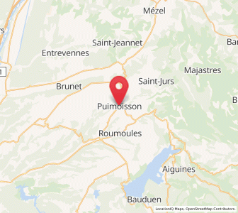 Map of Puimoisson, Provence-Alpes-Côte d'Azur