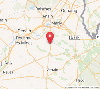 Map of Quérénaing, Hauts-de-France