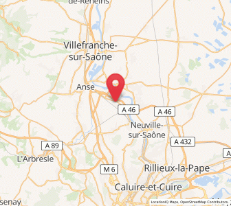 Map of Quincieux, Auvergne-Rhône-Alpes