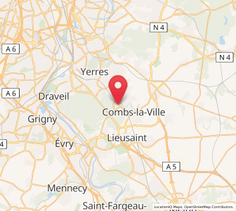 Map of Quincy-sous-Sénart, Île-de-France