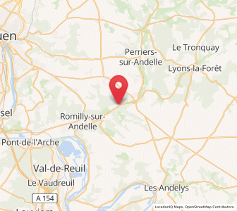 Map of Radepont, Normandy