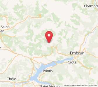 Map of Réallon, Provence-Alpes-Côte d'Azur