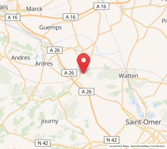 Map of Recques-sur-Hem, Hauts-de-France