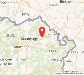 Map of Recquignies, Hauts-de-France
