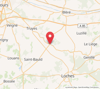 Map of Reignac-sur-Indre, Centre
