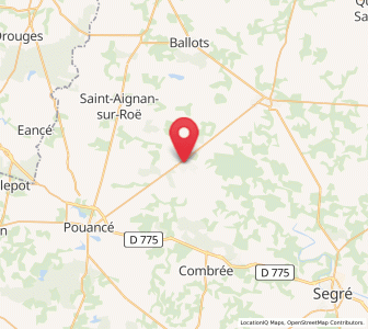 Map of Renazé, Pays de la Loire