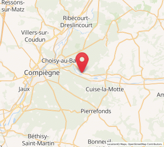 Map of Rethondes, Hauts-de-France