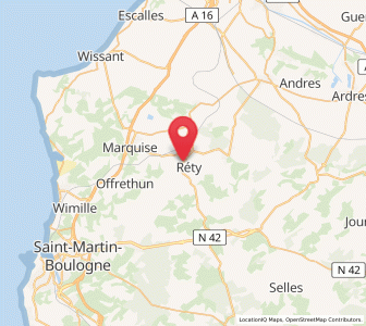 Map of Rety, Hauts-de-France
