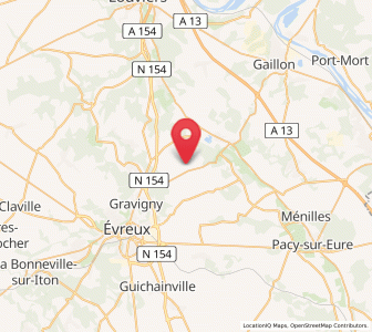 Map of Reuilly, Normandy