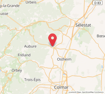 Map of Rappoltsweiler, Grand Est