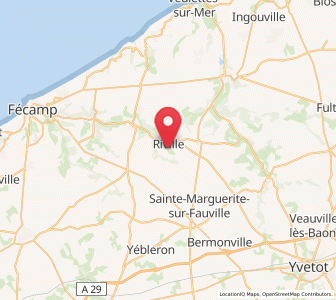Map of Riville, Normandy
