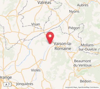 Map of Roaix, Provence-Alpes-Côte d'Azur