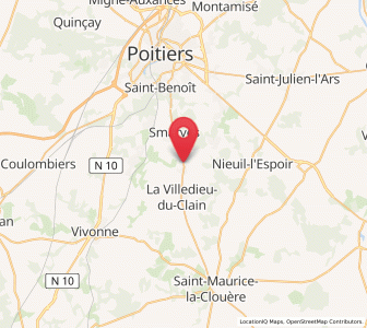 Map of Roches-Prémarie-Andillé, Nouvelle-Aquitaine