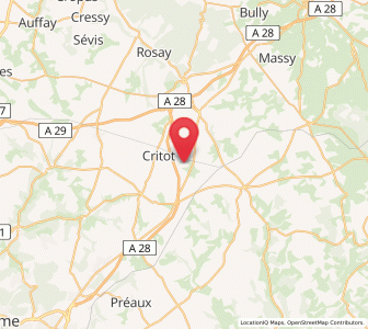 Map of Rocquemont, Normandy