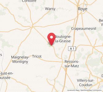 Map of Rollot, Hauts-de-France