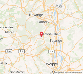 Map of Rombach, Lothringen, Grand Est